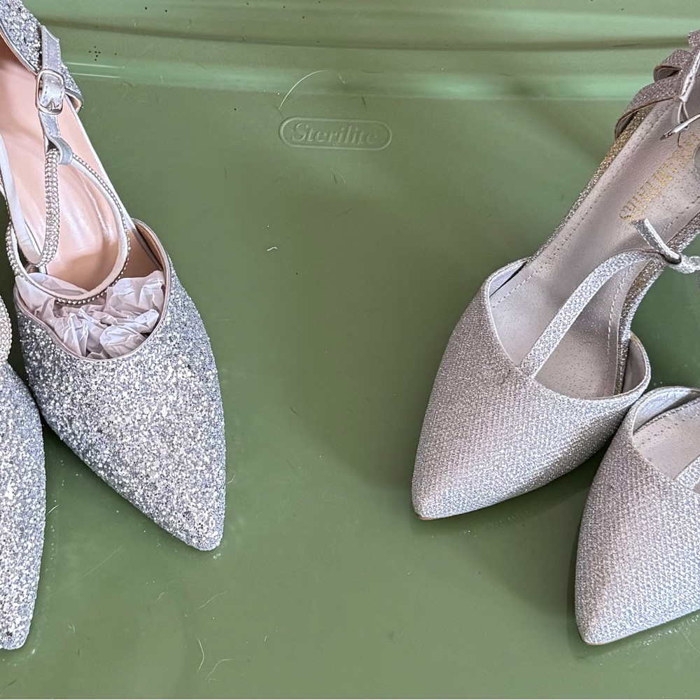 Shimmering Silver Women's Heels